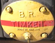 Roller bearing on tender wheel